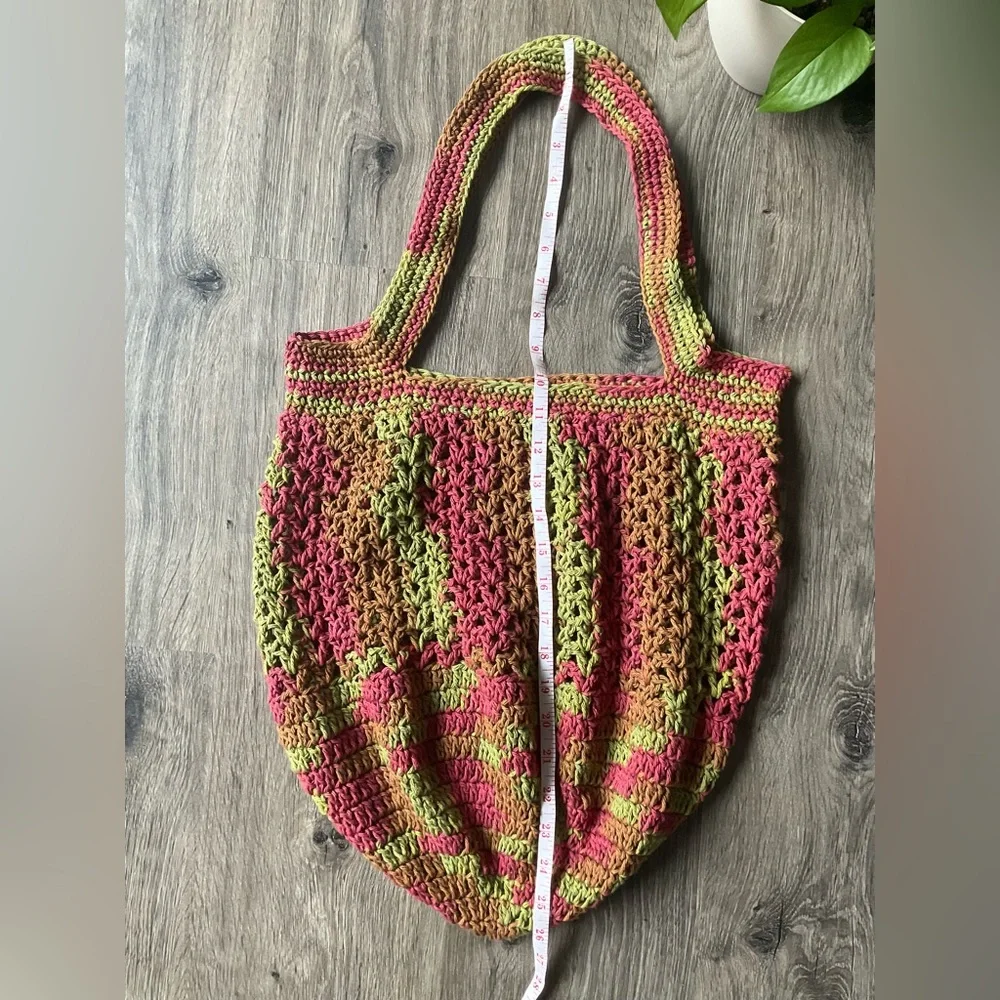 Handmade Crochet Tote Bag Market Bag Beach Bag Weekend Bag
